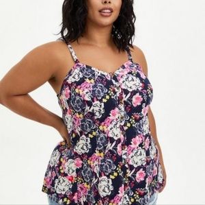 TORRID TANK TOP FLORAL- SIZE- 3